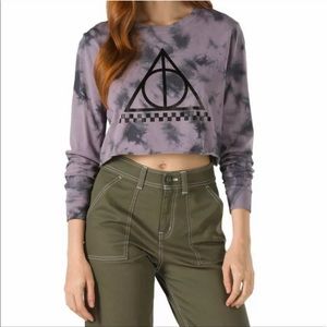 Vans Women’s Deathly Hallows Crop Long Sleeve Top